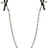 Nipple Clamps with Silver Chain Non Piercing