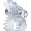 Wireless Butterfly Ring Erection Enhancer With Waterproof Micro Stimulator Clear