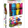 Bodylicious Body Pens Erotic Edible Body Paints Assorted Flavors And Colors 4 Each Per Pack