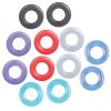 The 9`s Baller`s Dozen Cock Rings Assorted Colors 12 Individually Wrapped Per Box