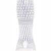 The 9`s Vibrating Sextenders Nubbed Clear 5.5 Inches