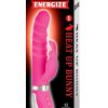 Nasstoys Energize Silicone Heat Up Bunny 1 Waterproof Pink 9 Inch