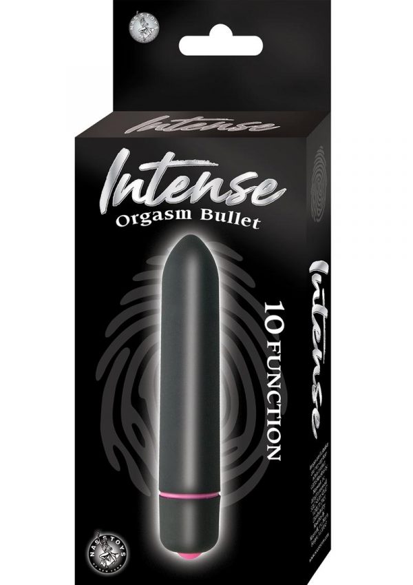 Intense Orgasm Bullet 10X Waterproof Black 3.5 Inch