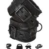 Sincerely Sportsheets Lace Fur Lined Handcuffs Black