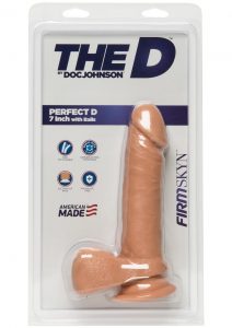 The D Perfect D With Balls FirmSkyn Vanilla 7 Inches