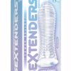 The 9`s Vibrating Sextenders Ribbed Clear 5.5 Inches
