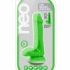 Neo Dual Density Realistic Cock With Balls Green 6 Inch