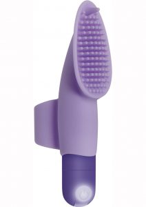 Fingerific Silicone Finger Clitoral Stimulator Rechargeable Waterproof Purple