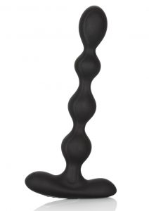 Eclips Slender Beads Silicone Flexible USB Rechargeable Anal Beads Probe Waterproof Black 7 Inch