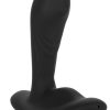 Eclipse Tapered Roller Ball Probe Silicone USB Rechargeable Anal Plug Waterproof Black 4 Inch