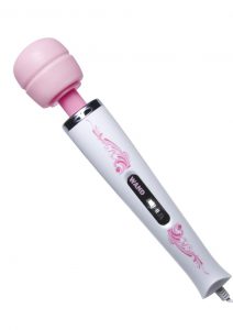 Wand Essentials Flexi-Neck 7 Speed Plug In Jack Wand Massager Pink And White 12.25 Inch
