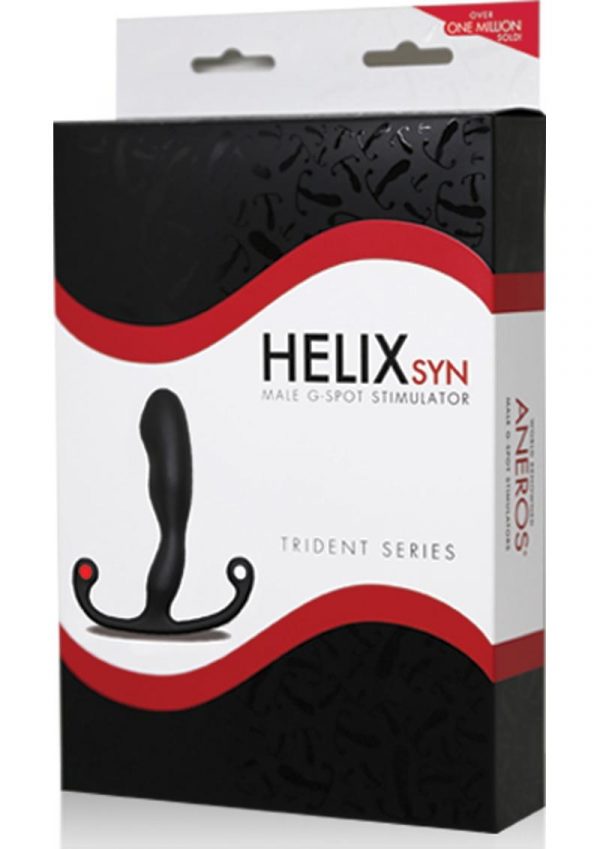 Trident Series Helix Syn Male G-Spot Stimulator Black