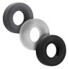 Hunkyjunk HUJ3 Silicone Blend C-Rings 3 Each Per Pack Tar/Stone/Ice