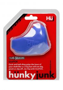 Hunkyjunk Clutch Silicone Blend Cock/Ball Sling Cobalt