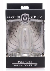 Master Series Gape Glory Clear Hollow Anal Plug 3.25 Inch