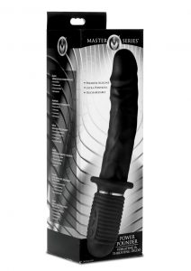 Master Series Mega Thruster Dildo Thrust Rechargeable Black 10.75 Inches