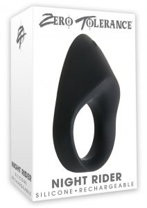 Zt Night Rider Black Cockring Silicone