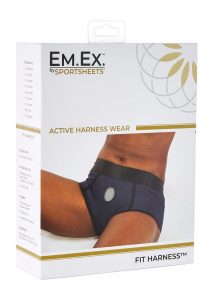 EM. EX. Active Harness Wear Fit Harness Boy Shorts Blue Small-23-25