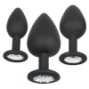 Silicone Gem Anal Kit Silicone Waterproof Black
