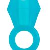 Rock Candy Vibrating Bling Pop Cock Ring Blue