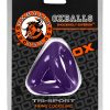 Tri Sport 3-Ring Cock and Ball Sling Non Vibrating Purple