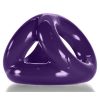 Tri Sport 3-Ring Cock and Ball Sling Non Vibrating Purple