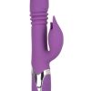 Enchanted Kisser Vibrator Thrusting Silicone Rechargeable Purple