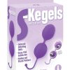 S-Kegels Silicone Textured Kegel Trainers With Internal Balls Purple