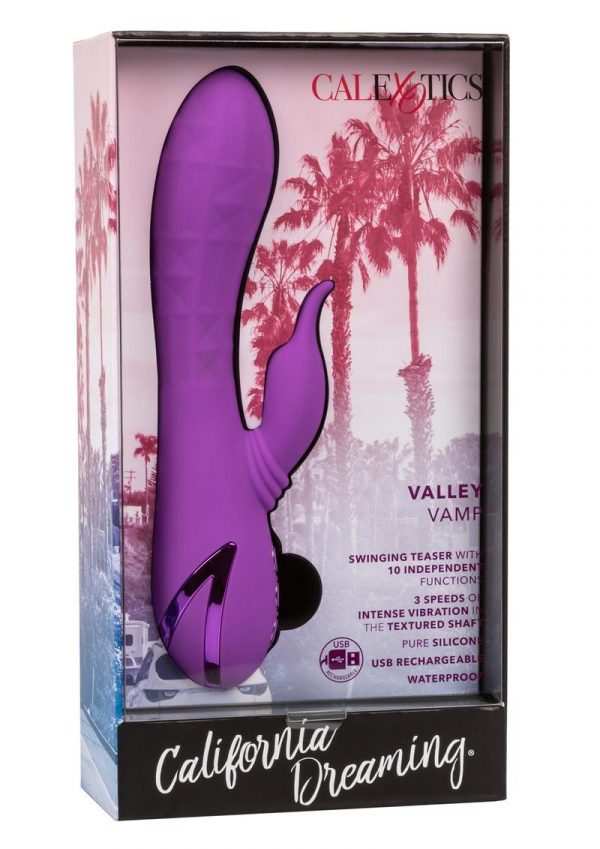 California Dreaming Valley Vamp Silicone Rechargeable Waterproof Purple