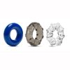 Stay Hard Triple Stretch 3 Pack Cock Rings Assorted Colors