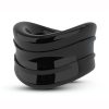 Stay Hard Beef Ball Stretcher Snug Cock Ring Black