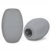 Zolo Squeezable and Textured Mini Bubble Male Masurbator Non Vibrating Gray