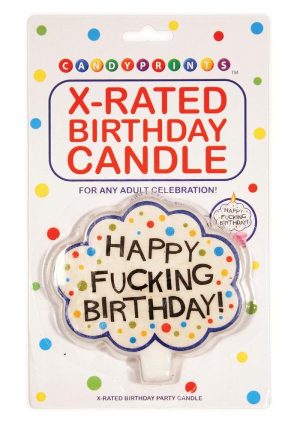 Candy Prints X-Rated Birthday Candle