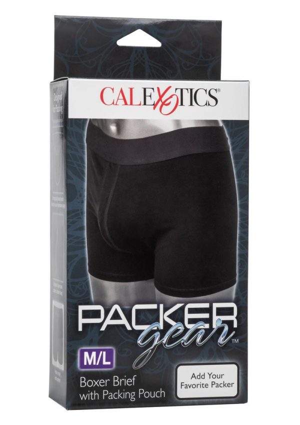 Packer Gear Boxer Brief With Pouch M/L Black