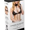Whip Smart Diamond Collar And Leash - Black