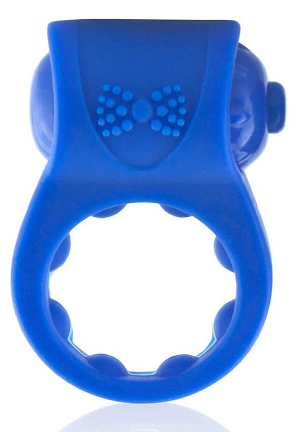 Primo Tux Silicone Vibrating Ring - Blue