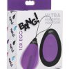 Bang 10X Rechargeable Silicone Vibrating Egg With Remote Control - Purple