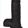 Jock Realistic Dildo With Balls 6in - Black