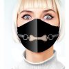 Super Naughty Dog Bone Gag Mask - Black