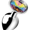 Booty Sparks Rainbow Prism Gem Anal Plug - Small **Special Order**