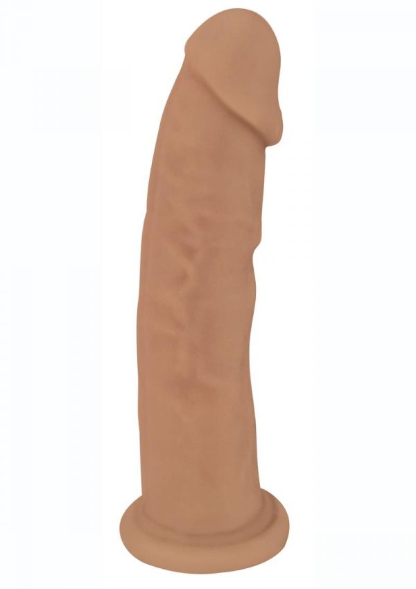 FleshStixxx Dual Density Silicone Bendable Dildo 6in - Caramel