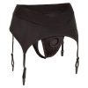 Boundless Thong With Garter Harness - 2XL/3XL - Black