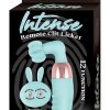 Intense Remote Control Silicone Rechargeable Clit Licker - Aqua