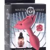 Master Series Booty Bloom Silicone Rose Anal Plug - Red