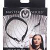 Master Series Lock-It Heart Lock And Key Choker - Black/Silver