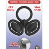 My Cockring The Triad Silicone Cock Ring andamp; Ball Cinch - Black
