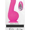 Ballistic Silicone Rechargeable Vibrator With Remote Control - Pink