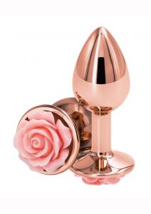 Rear Assets Rose Aluminum Anal Plug - Small - Pink/Rose Gold