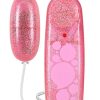 B Yours Glitter Power Bullet Vibrator With Remote Control - Pink
