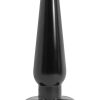 Anal Adventures Basic Anal Plug - Large - Black